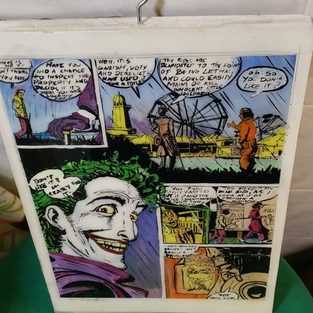 Handmade comic in wood - Picture 2 of 3